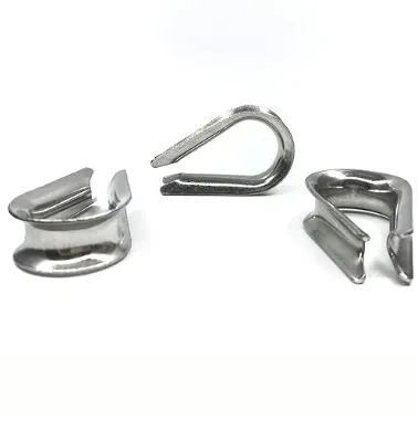 12PCS M10 Acciaio inossidabile ditale per il montaggio di linea di trazione e 3/8 pollici di diametro filo di fili 1