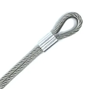 12PCS M10 Acciaio inossidabile ditale per il montaggio di linea di trazione e 3/8 pollici di diametro filo di fili 2