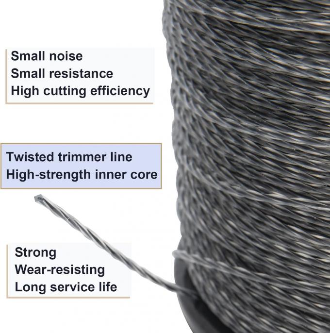 2.4mm 2.7mm 3.0mm 3.5mm Power Tools Garden Part Grass Trimmer Line 2kg Spool Packing con supporto personalizzato OEM 2