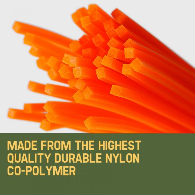 Quadrato 2.4MM 0,094''1LB Nylon Trimmer Line Hank Bulk Pack per tagliaerba 3