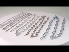 Prezzo di fabbrica di catene di legame in acciaio galvanizzate DIN766 763 764