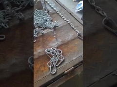 2 t limite di carico di lavoro zincato G70 catena di legame con 2 clevis afferra gancio garantito