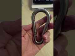 Tecnologia di trattamento elettrolitico Acciaio inossidabile DIN5299C Carabiner Snap Hook