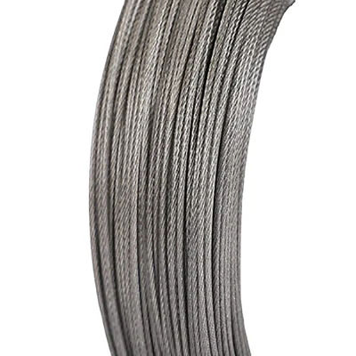 Un buon prezzo. Corde di filo di acciaio galvanizzato ad alta resistenza da 0,9 mm 7*3 Tipo per cintura di cronometraggio e cintura trasportatrice in linea