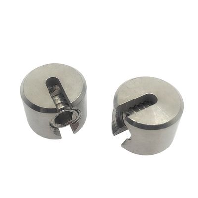 comprare Clampo per cavo a filo singolo a pivotamento in acciaio inossidabile 316 lucidato per impianti per corde da 3 mm online manufacture