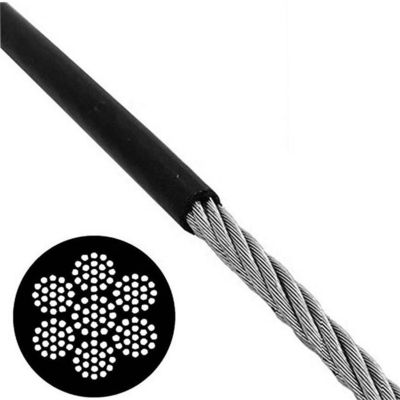 comprare 7x19 Gym Fitness Cavo in acciaio Tpu rivestito Flessibile Acciaio filo di corda di grado acciaio galvanizzato online manufacture