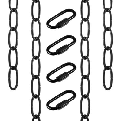 comprare Catena di candelabro rivestita di nero con lunghezza regolabile e chiusura facile da collegare online manufacture