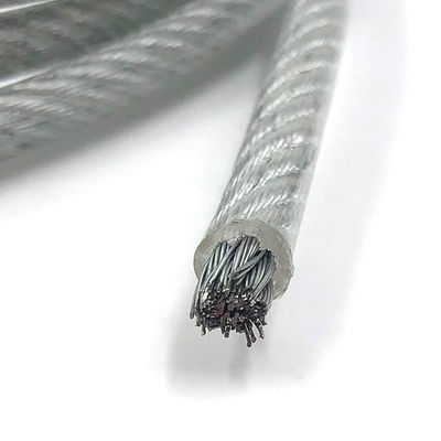 Un buon prezzo. 7x7 PVC rivestito galvanizzato Acciaio filo di corda per la linea di abbigliamento Speciale Acciaio a freddo in linea