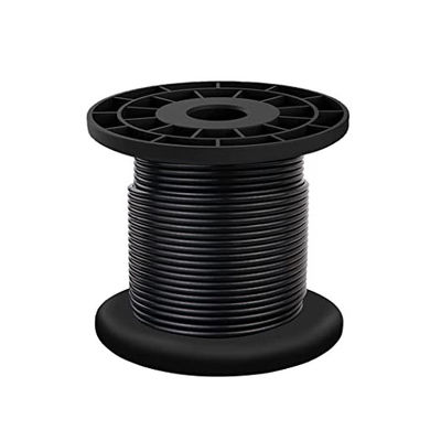 Un buon prezzo. AiSi Standard 304 cavo di filo in acciaio inossidabile nero in vinile rivestito cavo di filo leggero esterno in linea
