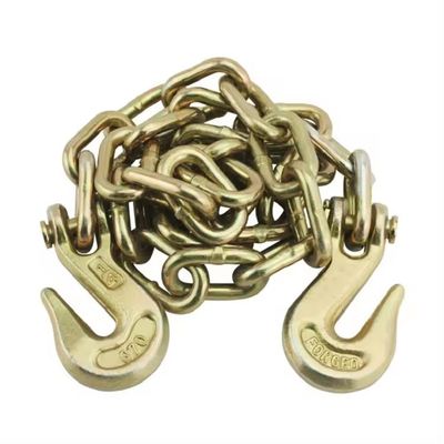 comprare Catene di sicurezza per rimorchi da 8 mm di diametro G70 con ganci per il controllo del carico online manufacture