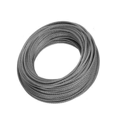 comprare 1/4 Cavo in acciaio inossidabile con 7x19 fili di costruzione Corpo tensione di rottura 600 lb online manufacture