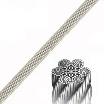 comprare 7x7 6x19 FC IWRC 6x36 19x7 Cavo di acciaio galvanizzato ad alto tenore di carbonio per gru torre online manufacture