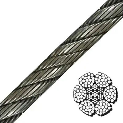 comprare 35*k7 32mm galvanizzato a strato compatto di fune di acciaio speciale a freddo per uso industriale online manufacture