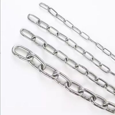 comprare Catena di legame in acciaio di finitura semplice SS304 Din763 Catena di legame in acciaio inossidabile 2t Limite di carico di lavoro online manufacture