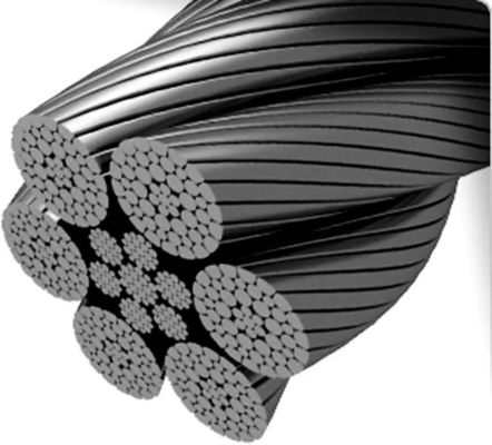 comprare Cable in acciaio galvanizzato 6xK36WS IWRC 32 mm per applicazioni di sollevamento pesante online manufacture