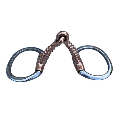 Un buon prezzo. Bits di cavallo da equitazione in acciaio inossidabile con finitura lucidata e disegno di anello sciolto in linea