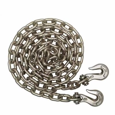 comprare G70 Catene di rimorchio per autoveicoli galvanizzate con ganci carico di prova 48 kN online manufacture