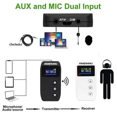 Whisper Audio Guida turistica Ristorante Server Sistema di paging Microfono wireless