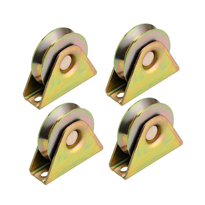 comprare Portale scorrevole di colore zinco rivestito ruote a rulli a forma di V per hotel e casa online manufacture
