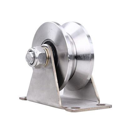 comprare Ruota a scanalatura in acciaio inossidabile ruote a rotaia pesante ruote a cancello scorrevole online manufacture