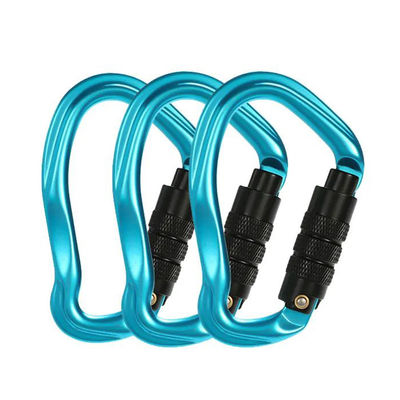 Un buon prezzo. Legatura di alluminio 23kN Snap Hook Locking Carabiner per applicazioni di arrampicata pesante in linea