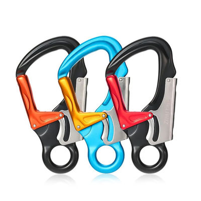 Un buon prezzo. Aluminico 35KN Auto Climbing di montagna Clip girevole Snap Safety Hook Hook in linea
