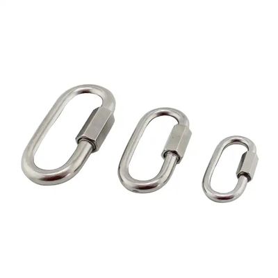 Hardware di attrezzatura 3.5mm Quick Link Acciaio inossidabile 304 Snap Hook Carabiner C Hook