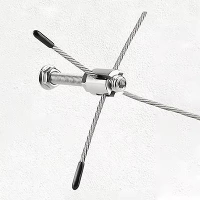 comprare Clampo per muro grigio Hardware 304 3mm Wire Trellis in acciaio inossidabile Wood Screw Wire Rope Clip online manufacture