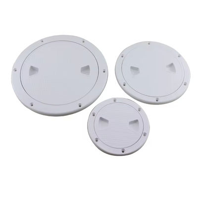 8'' Barca portello di ispezione antiscivolo rotondo bianco con coperchio staccabile