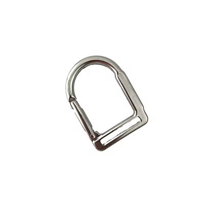 Un buon prezzo. Bianco brillante bloccaggio carabiner arrampicata acciaio inossidabile Snap Hook in linea