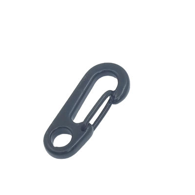 Un buon prezzo. Mini Carabiner nero Portachiavi Portachiavi Anello di chiave Clips Snap Hook EDC Hardware in linea