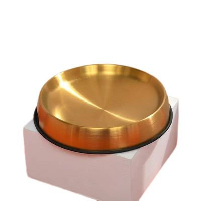 Animali piccoli anti-discarica Acciaio inossidabile Cat Bowl NO tempo di impostazione Protezione baffi