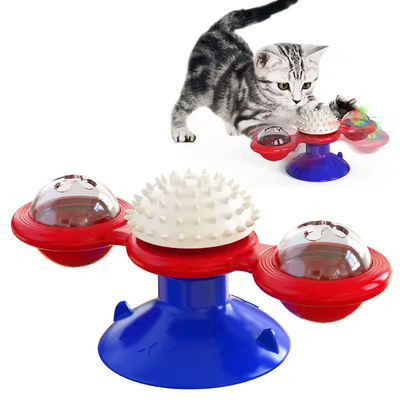 Cute spinning windmill aumentare il Q.I. graffiare giocattoli interattivi per gatti
