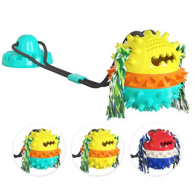 Nuovo aggiornamento Dog Chew Play Toy Molar Bite Toys Pet Interactive Rope Suction Cup Ball Toy per cani