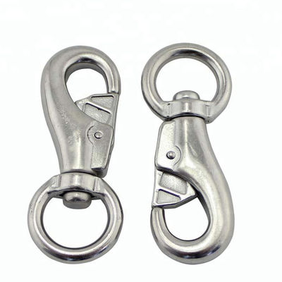 comprare Industria pesante Acciaio inossidabile Bull Eye Swivel Single Snap Hook Grado marino online manufacture
