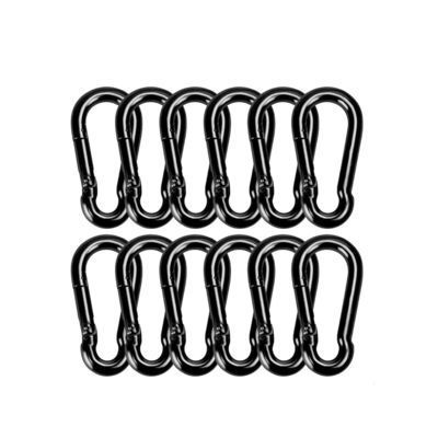 OEM Finitura di ossido nero di acciaio al carbonio Snap Hook Carabiner personalizzabile per B2B