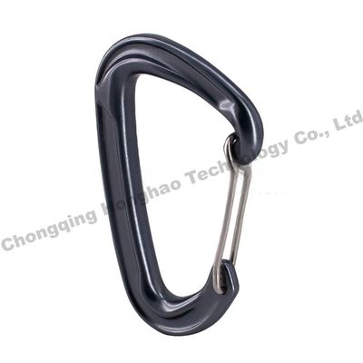 Un buon prezzo. Blocco di arrampicata portatile in lega di alluminio a forma D 22KN per un'esperienza di arrampicata sicura in linea