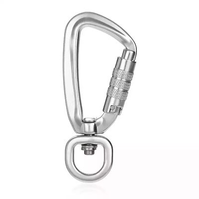 comprare 4KN Aviation Aluminum Self Swivel Rock Climbing Carabiner per industria pesante Snap Hook online manufacture
