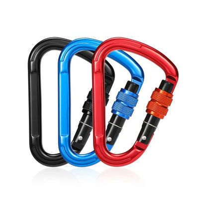 Un buon prezzo. Alumini 25KN Outdoor Carabiner Clip Logo e colore personalizzati in linea