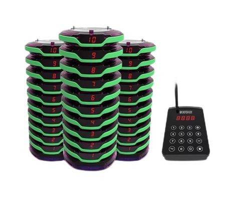Sistema wireless di paging per ristoranti 30 pagers vibranti fino a 1000 m di distanza per la gestione dei caffè