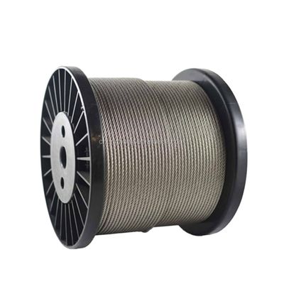 Corde di cavo in acciaio non galvanizzato o galvanizzato 6x19 con lunghezza di base in acciaio 1000m/rulli o secondo la vostra richiesta