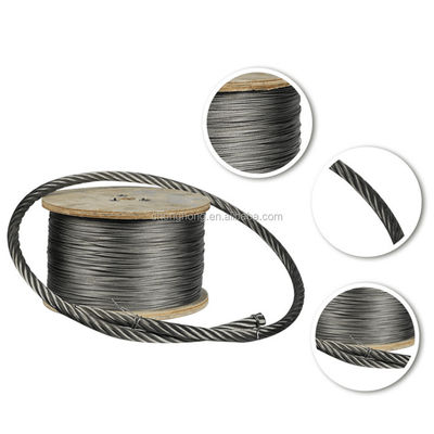 comprare 6x19 FC filo di acciaio inossidabile in AISI304/304L/316/316L per diametro da 6 mm a 40 mm e servizio di lavorazione online manufacture