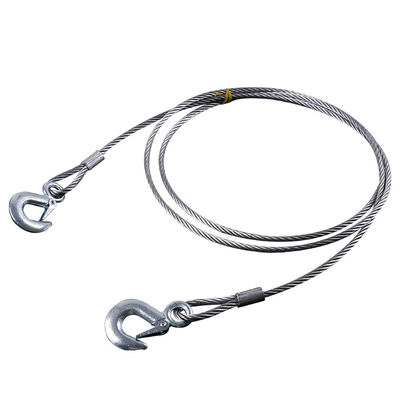 comprare Rollback Crane Wrecker Tow Truck Steel Winch Cable Wire Rope Non-Alloy 6x19 IWRC Costruzione con gancio online manufacture