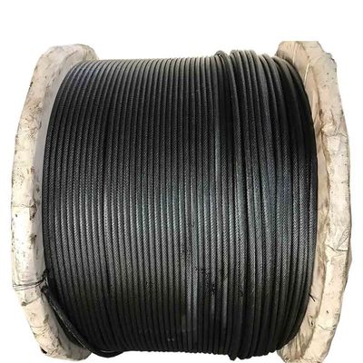 comprare 26mm 6x37 FC Fuso di filo di acciaio non galvanizzato Fuso di cavo di acciaio con petrolio nero online manufacture