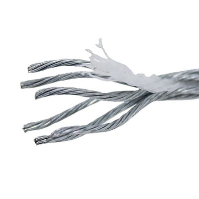 Un buon prezzo. Corde di acciaio galvanizzato di grado industriale con rivestimento elettrozinco e certificazione ISO in linea