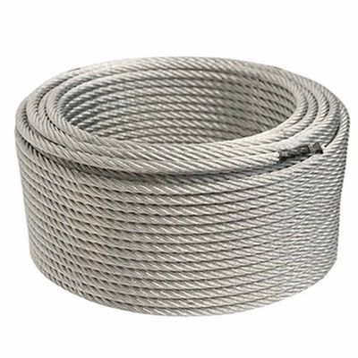 Un buon prezzo. Corde di filo di acciaio galvanizzate ad alta resistenza 6X24 7FC con resistenza alla trazione 1570MPa 2160MPa in linea