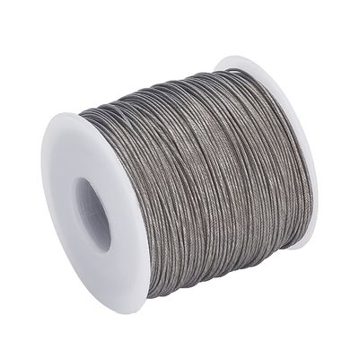 Un buon prezzo. 200ft 304 in acciaio inossidabile cavo filo di corda di resistenza cavo per abbigliamento filo di linea fili per cortile esterno artigianato traliccio filo 0,8 mm in linea