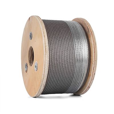 Un buon prezzo. 304 Aeromobili 7 x 19 fili Cable ferroviario in acciaio inossidabile tipo di nucleo Core di acciaio Galvanizzato 16Mm Acciaio filo di ferro in linea