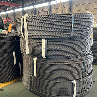 Un buon prezzo. 7 fili di acciaio galvanizzato 12,7 mm 15,2 mm 15,7 mm cavo di filo di acciaio 1x7 fili galvanizzati in linea