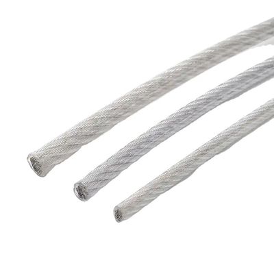 7*1 piegatura di PVC rivestito galvanizzato cavo aereo filo di acciaio 1x7 1/4 